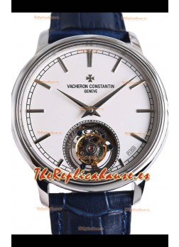Vacheron Constantin Traditionelle Swiss Tourbillon Caja Acero Reloj Réplica Espejo 1:1 