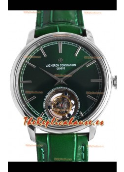 Vacheron Constantin Traditionelle Swiss Tourbillon Caja Acero Reloj Réplica Espejo 1:1 