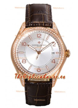 Vacheron Constantin Edición Fiftysix Acero 904L Oro Rosado Réplica Espejo 1:1 Dial Acero