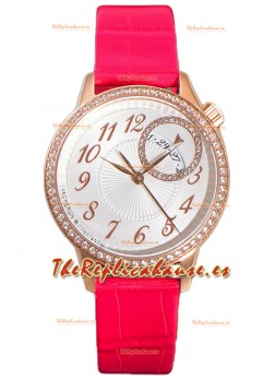 Vacheron Constantin Egerie Muse Caja Oro Rosado en Dial Blanco Réplica Suiza