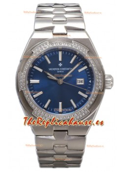 Vacheron Constantin Overseas Caja Acero Dial Azul 35MM Reloj Réplica Suiza 