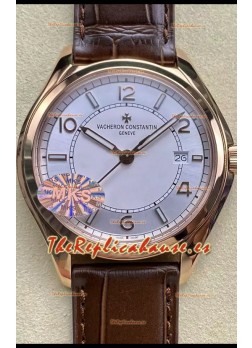 Vacheron Constantin Edición Fiftysix Acero Oro Rosado Réplica Espejo 1:1 Dial Blanco