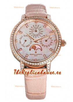 Vacheron Constantin Traditionelle Perpetual Calendar Ultra-Thin Oro Rosado Réplica Suiza 