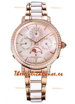 Vacheron Constantin Traditionelle Perpetual Calendar Ultra-Thin Oro Rosado Réplica Suiza 