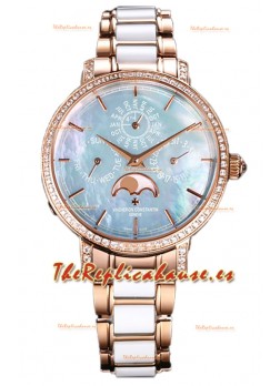 Vacheron Constantin Traditionelle Perpetual Calendar Ultra-Thin Oro Rosado Réplica Suiza 