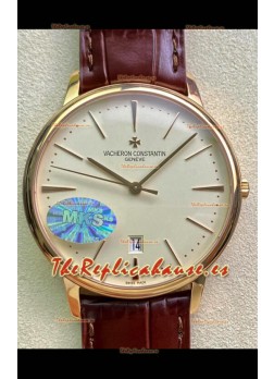 Vacheron Constantin Patrimony Oro Amarillo en Reloj Réplica a Espejo 1:1