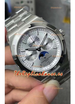 Vacheron Constantin Overseas Calendario Perpetuo Ultra Fino Dial Acero con Correa de Acero