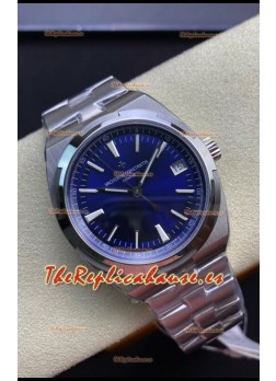 Vacheron Constantin Overseas Reloj Réplica Suizo a Espejo 1:1 Dial Azul Reloj en Acero