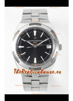 Vacheron Constantin Overseas Réplica Suiza a Espejo 1:1 Dial Negro - Correa Acero