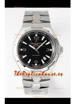 Vacheron Constantin Overseas Réplica Suiza a Espejo 1:1 Dial Negro - Correa Acero