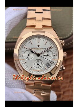 Vacheron Constantin Overseas Cronógrafo Reloj Réplica Suizo Caja en Acero Dial Azul