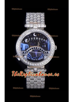 Van Cleef & Arpels Lady Arpels Pont des Amoureux Reloj Suizo Movimiento Automático