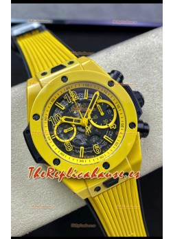Hublot Big Bang Unico Edición Reloj Réplica Suizo a Espejo 1:1 PVD Amarillo