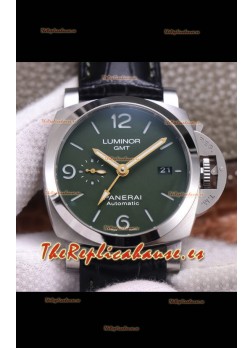 Panerai Luminor Marina GMT PAM1056 904L Reloj Suizo de Acero Réplica a Espejo 1:1