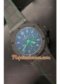 Hublot Big Bang Caja de Cerámica, Acabado Mate y Marcas Verdes