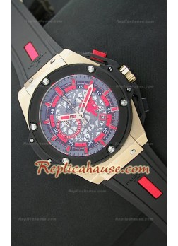 Hublot Big Bang Keng Power Manchester United Reloj Japonés en Oro Rosa