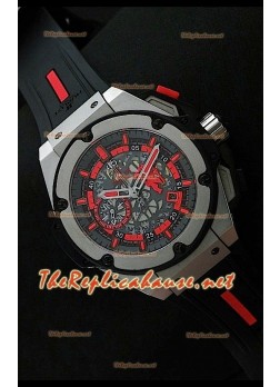 Hublot Keng Power Manchester United Reloj Suizo de Acero Pulido