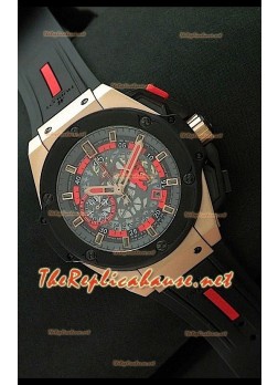 Hublot Keng Power Manchester United Reloj Suizo en Oro Rosa
