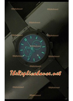 Hublot Vendome Cronógrafo PVD Reloj Japonés - Marcas Verdes