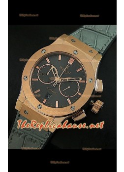 Hublot Classic Fusion Swiss Watch, esfera gros, estuche en oro rosado