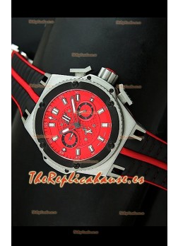 Hublot King Power Ferrari Edición Réplica Suiza-Malla negra