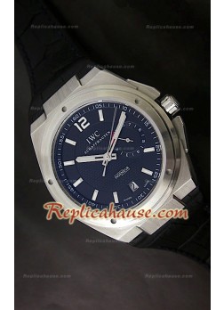 IWC engenieur Reserva de Batería Reproducción Reloj Suizo con Esfera de color Negro 