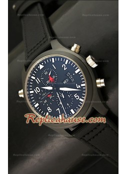 IWC Top GunEdición Superlume Completamente de Cerámica - Reloj de Reproducción Escala 1:1