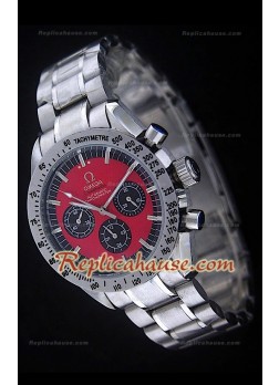 Reloj Omega Speedmaster Racing Edición Michael Schumacher con Esfera Roja 