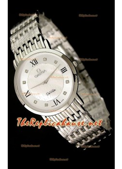 Omega Deville Reproducción Japonesa para Hombres del Reloj en Acero 