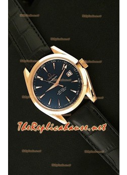 Omega Seamaster Aqua Terra Reproducción Reloj Suizo en Oro Rosa