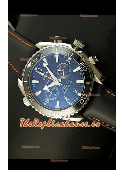 Omega Seamaster The Planet Ocean Réplica Japonesa en negro