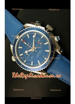 Omega Seamaster The Planet Ocean Réplica Japonesa en azul