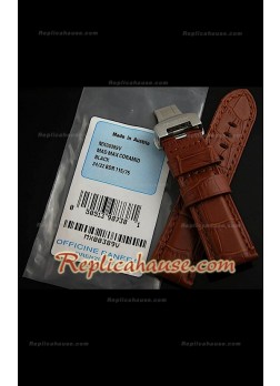 Panerai Correa Marrón Cocodrilo