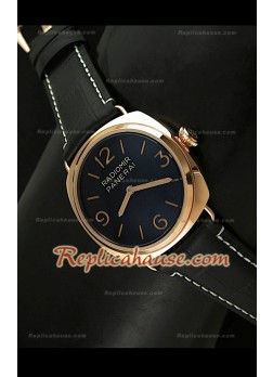 Panerai Radiomir Reloj Suizo de Oro Rosa y con Esfera de color Negro