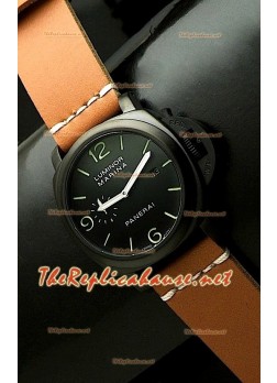 Panerai Lumenor Marena Reloj PVD en Correa Bronzeada