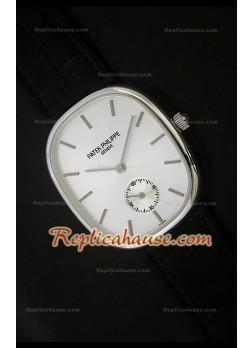 Patek Philippe Mens Golden Elipse Reloj Japonés en Acero