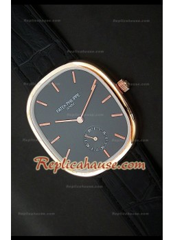 Patek Philippe Mens Golden Elipse Reloj Japonés en Oro