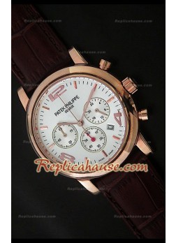 Patek Philippe Perpetual Reloj Calendario de Acero