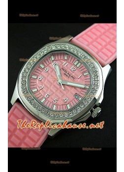 Patek Philippe Aquanaut de dama japonés en rosado.
