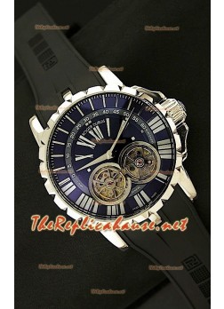 Roger Dubuis Excalibur Chronoexcel Dual Tourbilon con Esfera de color Negro 