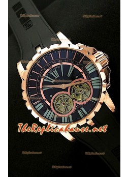Roger Dubuis Excalibur Chronoexcel Dual Tourbilon Oro Rosa