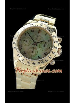 Rolex Daytona Resproducción Reloj Cosmógrafo Suizo con Esfera Verde