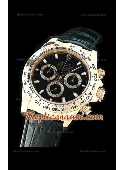 Rolex Daytona Resproducción Reloj Cosmógrafo Suizo  con Esfera de color Negro