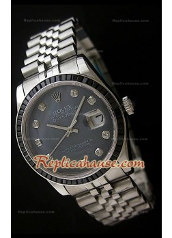 Rolex Datejust Reproducción Reloj Suizo con Esfera Perla