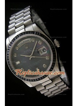 Rolex DayDate Reproducción Reloj Suizo con Esfera Perla  
