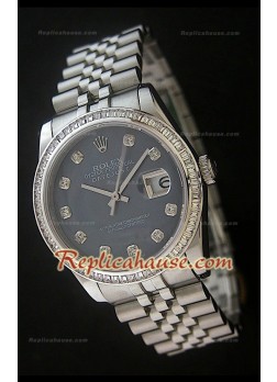 Rolex Datejust Reproducción Reloj Suizo con Esfera Perla