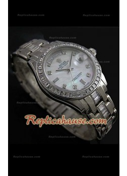 Rolex Daydate Reproducción Reloj Suizo con Esfera Madre Perla