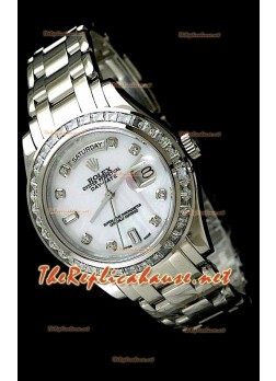 Rolex Daydate Reproducción Reloj Suizo - Reloj mediano- 37MM en Acero