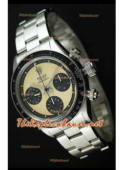 Reloj Rolex Cosmograph Daytona 6265 Vintage Esfera crema bisel de acero