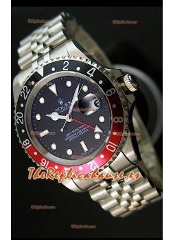 Rolex Réplica GMT Masters con Bisel Negro/Rojo 